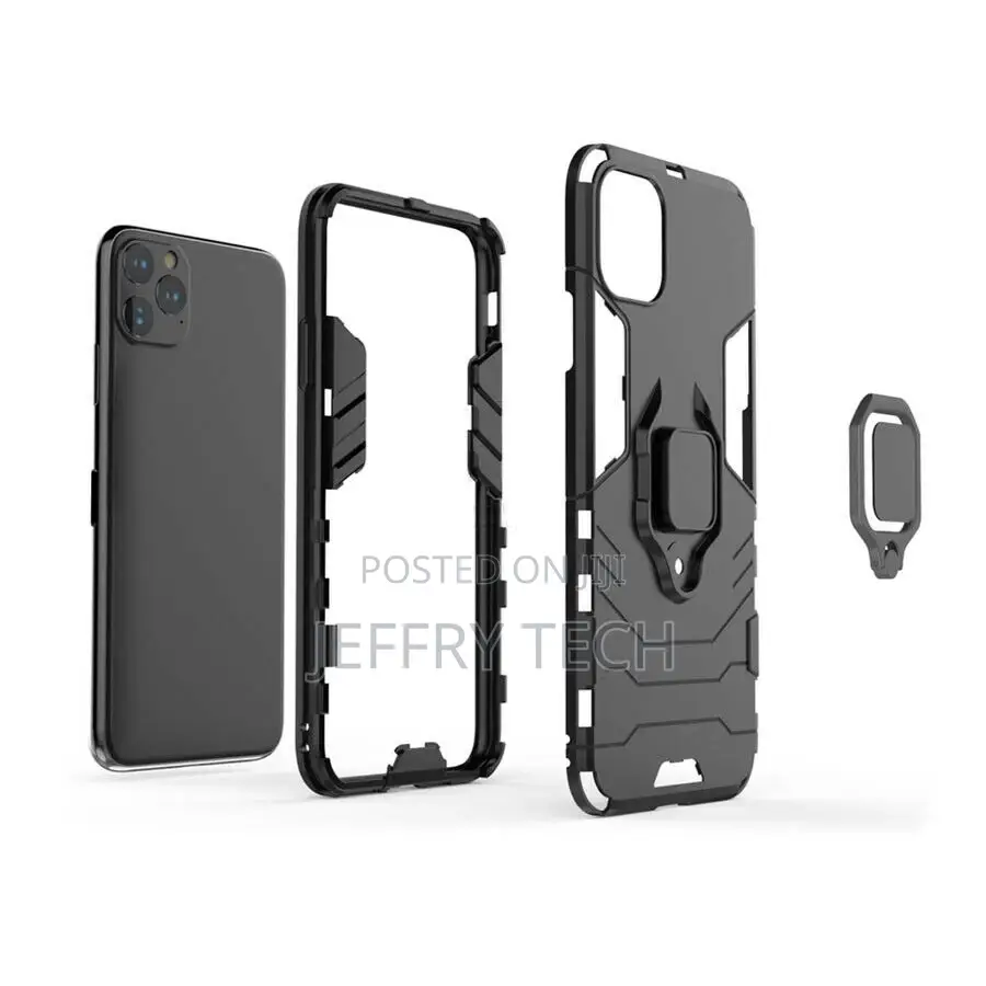 Case Cover Magnetic Ring + Tempered Glass iPhone 7 8 Se 2022