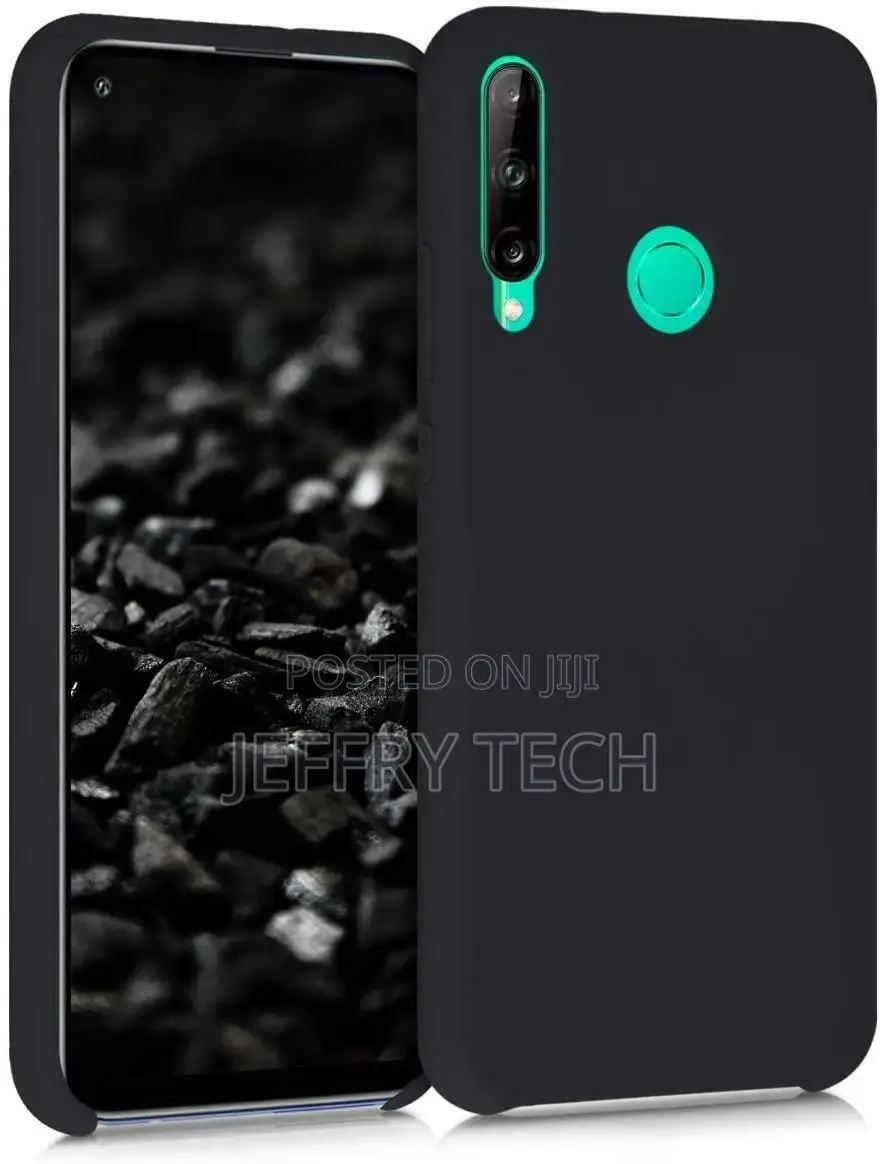 Huawei P40 Lite and Case Matt Black Gel Phone Cover + Tempe