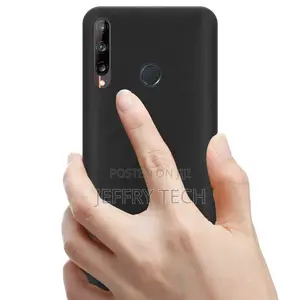 Huawei P40 Lite and Case Matt Black Gel Phone Cover + Tempe