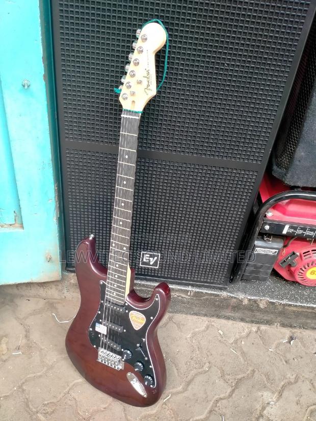 Fender Maroon Guitar - main view