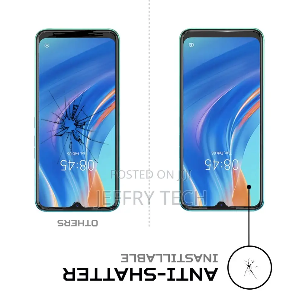 Screen Protector Brand Antishock for Tecno Spark 7T