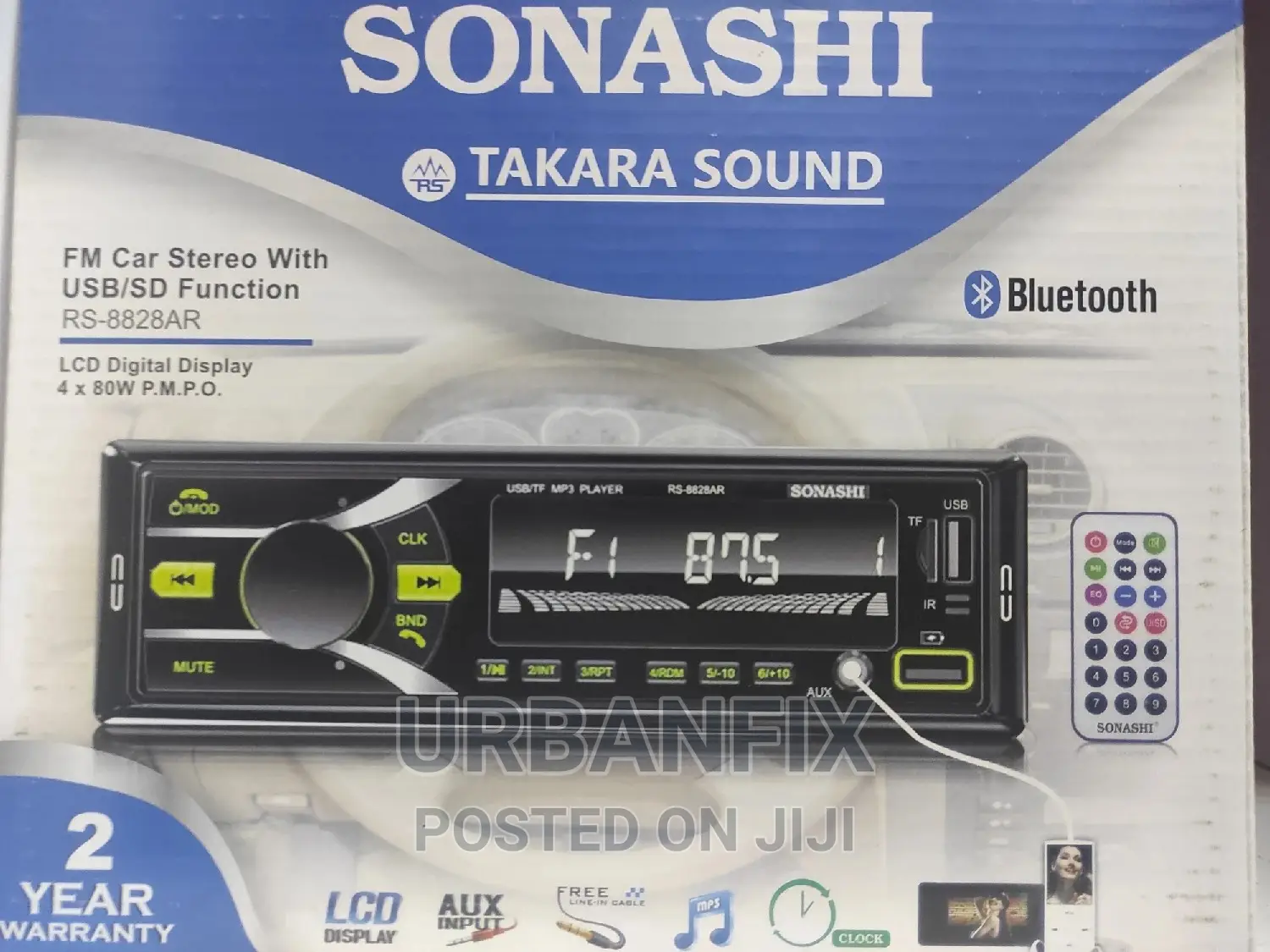 Generic Car Radio With Bluetooth, Fm, 2 Usb, Aux