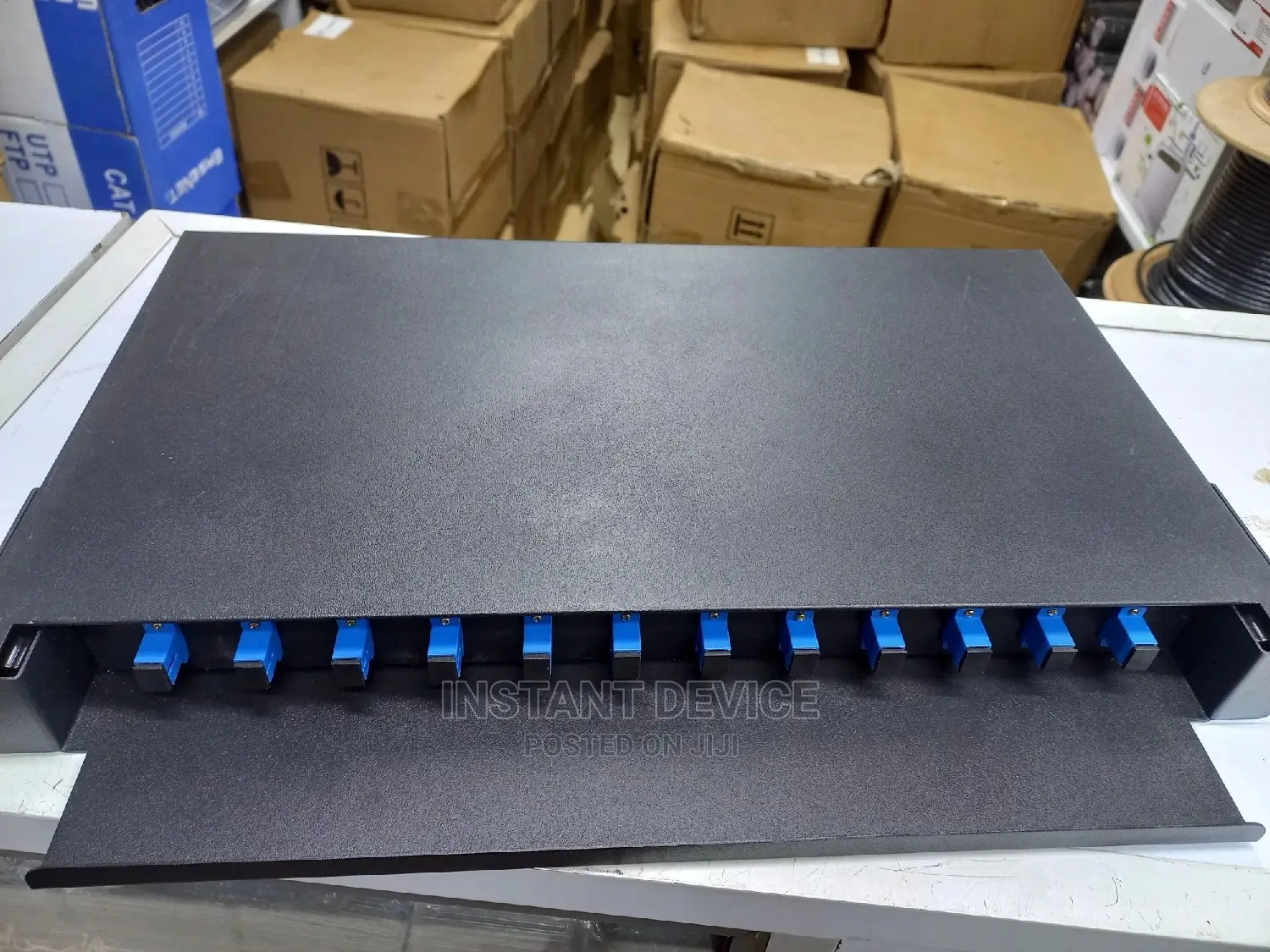 12 Port Simplex Patch Panel Loaded