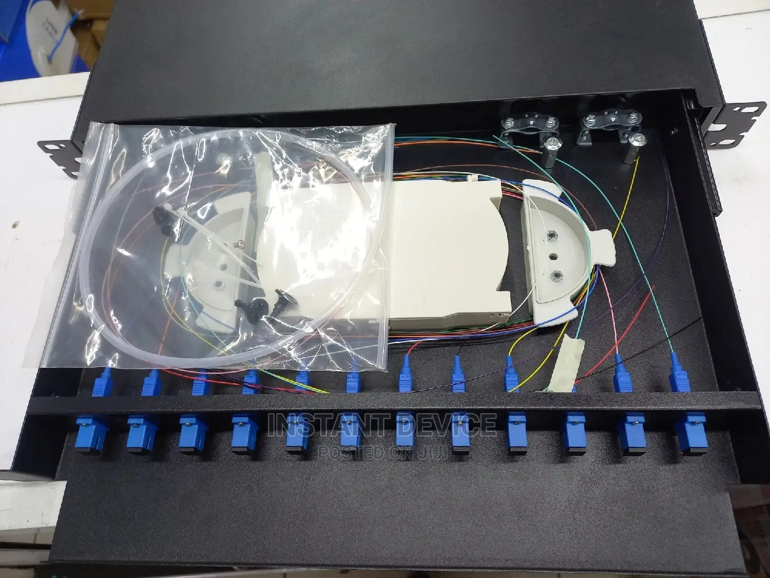 12 Port Simplex Patch Panel Loaded