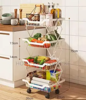 Foldable/Collapsible Multipurpose Storage Rack