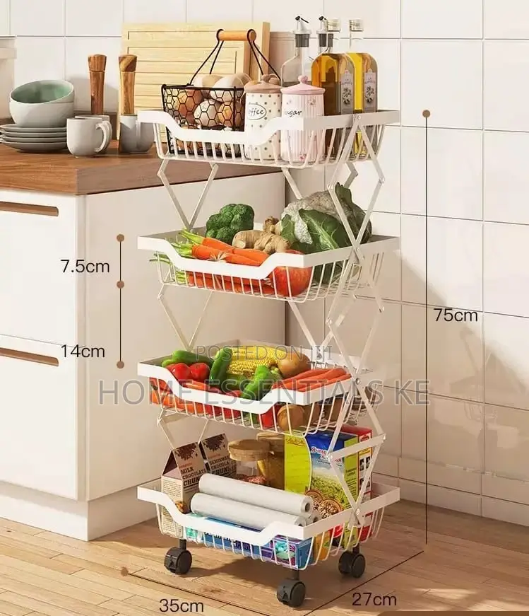 Foldable/Collapsible Multipurpose Storage Rack
