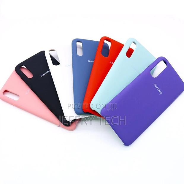 Original Samsung A30 A70 Liquid Silicone Case Soft TPU Back - thumbnail 3