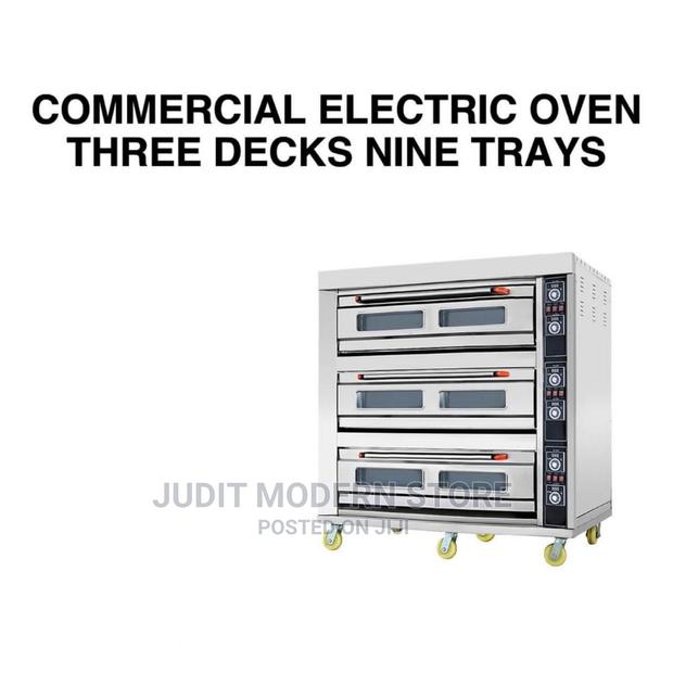 Commercial Oven 3 Deck 9 Trays