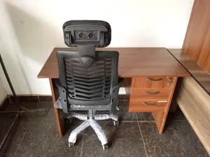1.2 Mtrs Office Desk Plus High Back Recliner Headrest Chair