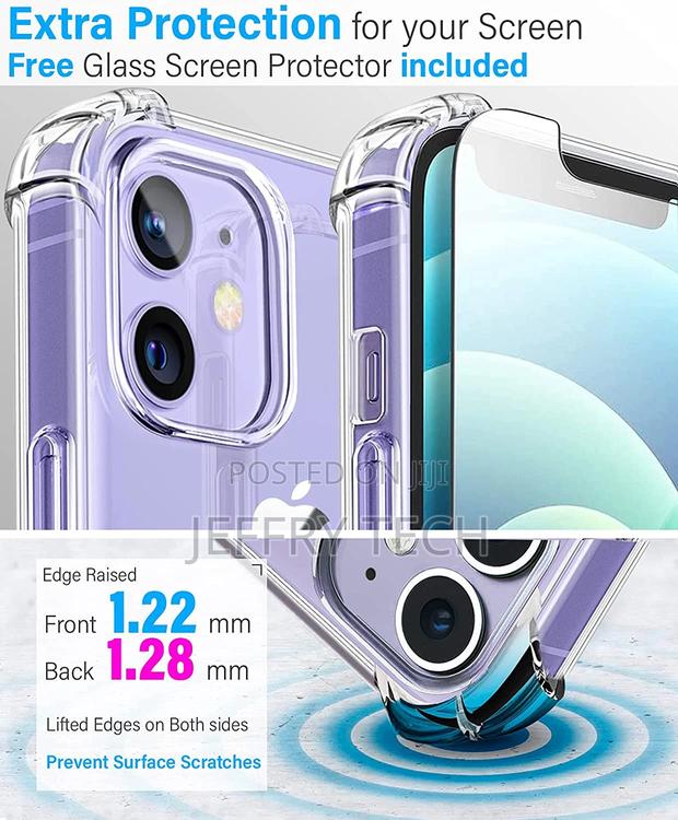 Clear Shockproof Phone Case for iPhone 13 12 11 Pro Max XS M - thumbnail 3