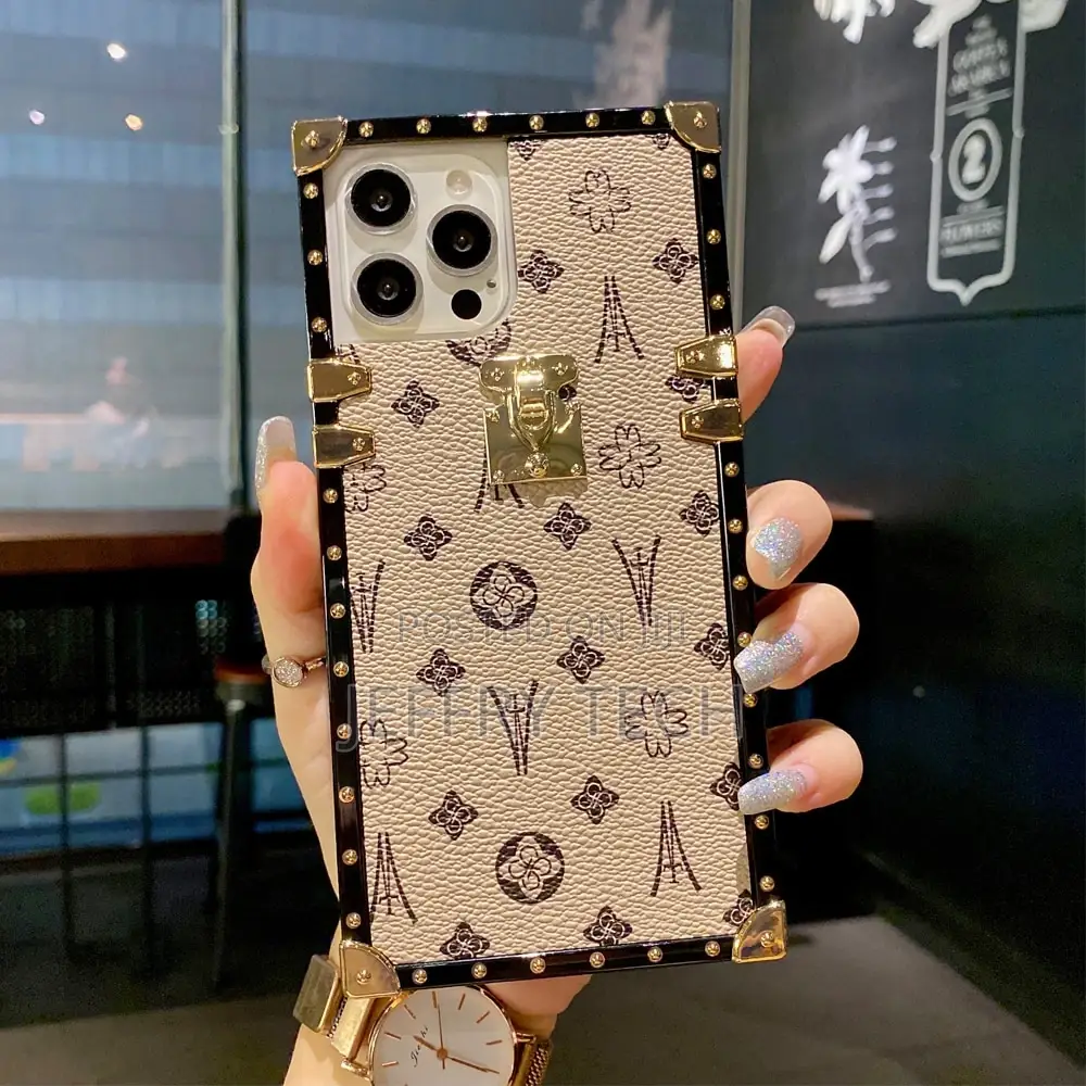 Square Leather Case for iPhone 13 12 11 Pro Max XS XR 8 7 6