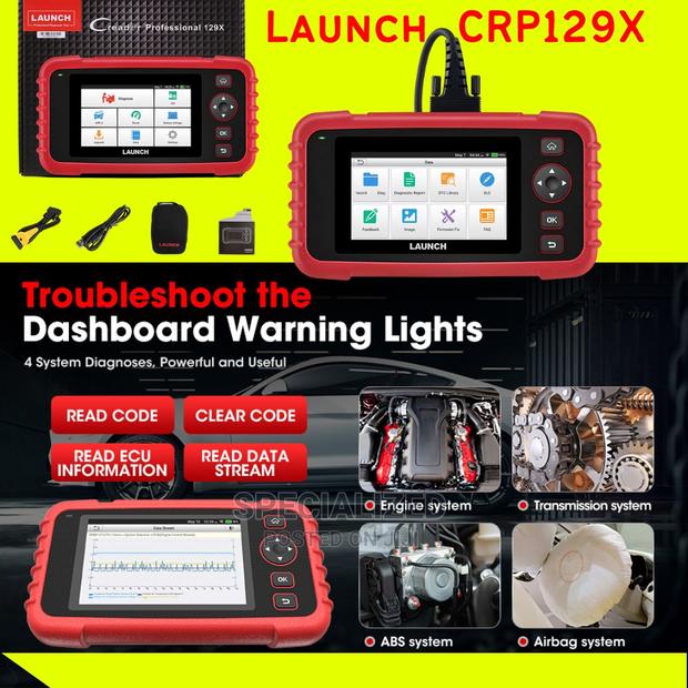 Launch Crp129x Car Diagnosis Machine Scanner Obd2 Obd-Ii - main view