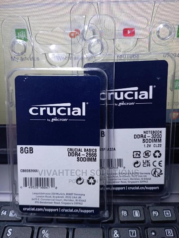 Crucial Laptop RAM DDR4 8GB 2666 - thumbnail 2