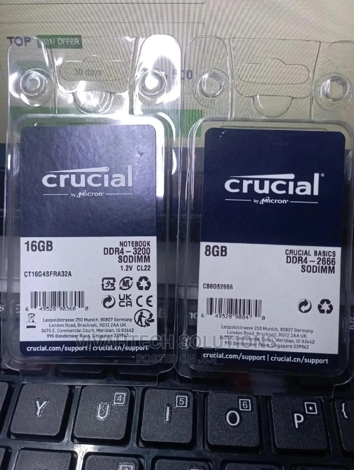 8gb Ddr4 2666/3200 MHZ Laptop Ram