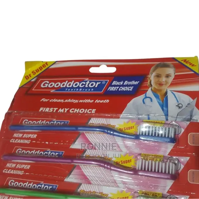 Adult Medical 12pcs Toothbrushes Double Action