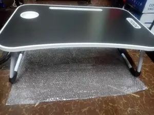 Foldable Laptop Stand With Cup Holder and Pen Drawer