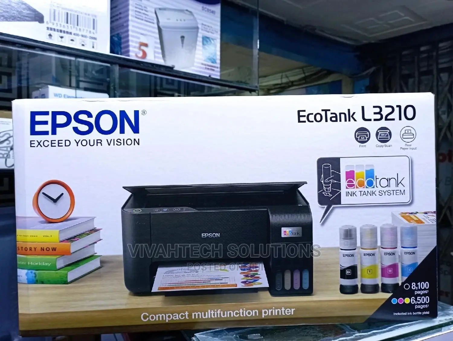 Epson Ecotank L3210 Print, Copy, Scan