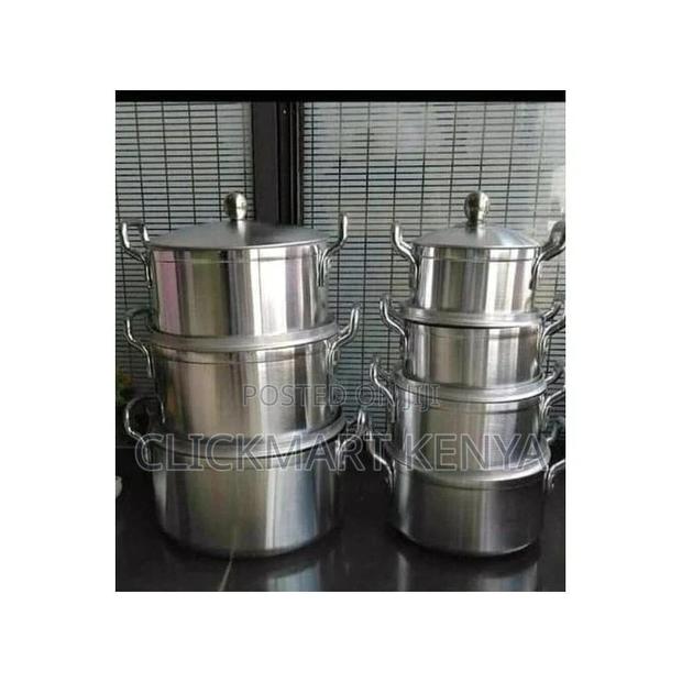 Cookware Set Heavy Stainless Sufuria 7 Pot Sufuria Set With 7 Lids