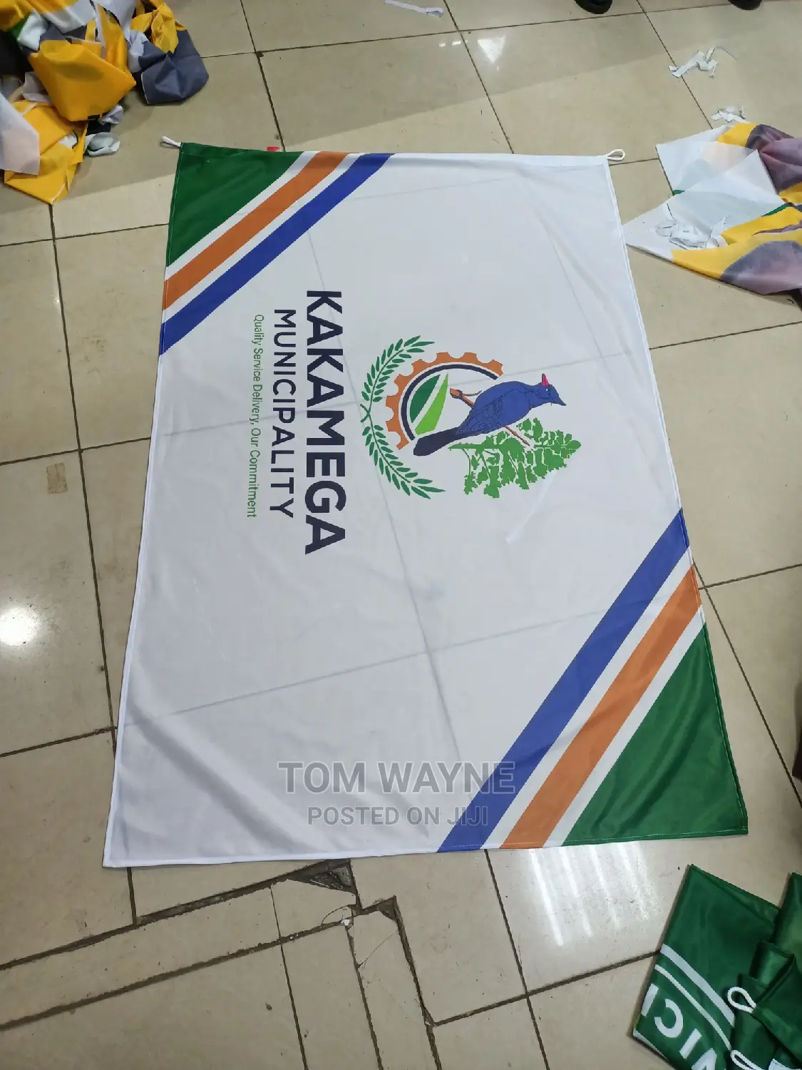 Flags With Company or County LOGO