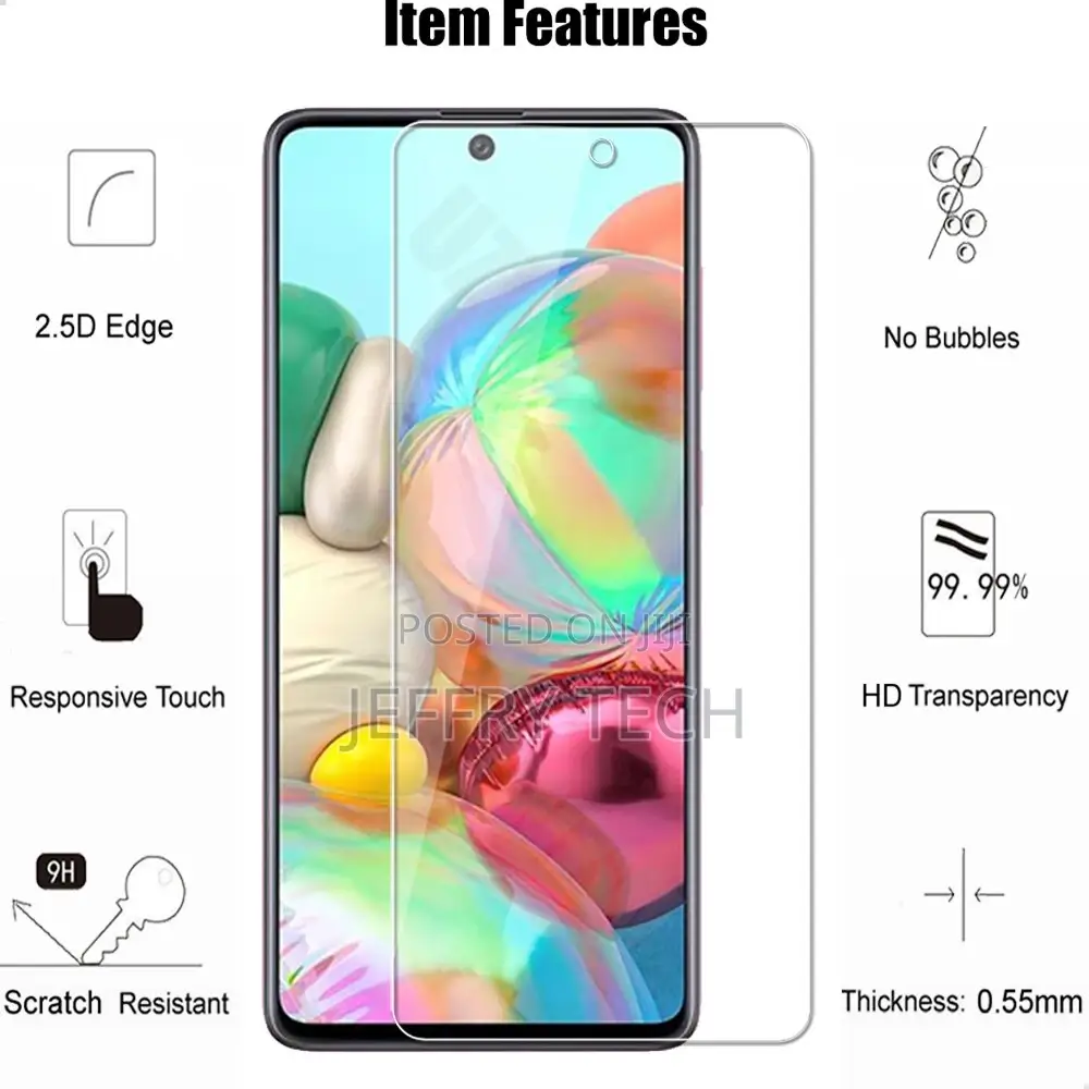 Samsung Galaxy A71 ( 5G / 4G ) 2.5D 0.26mm Premium Tempered