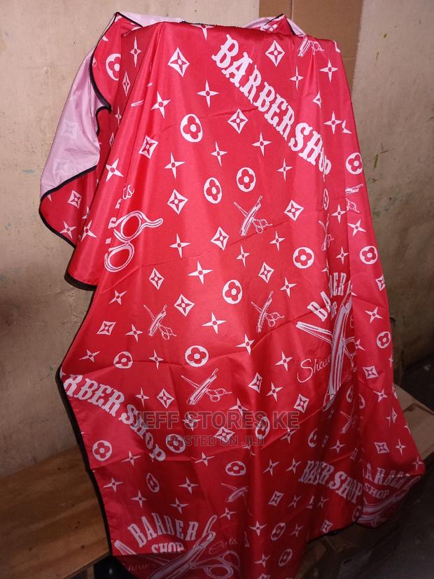 Red Executive Barber Drappers - main view