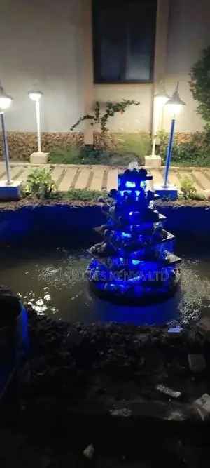 Water Fall And Ornamental Fish Pond Construction