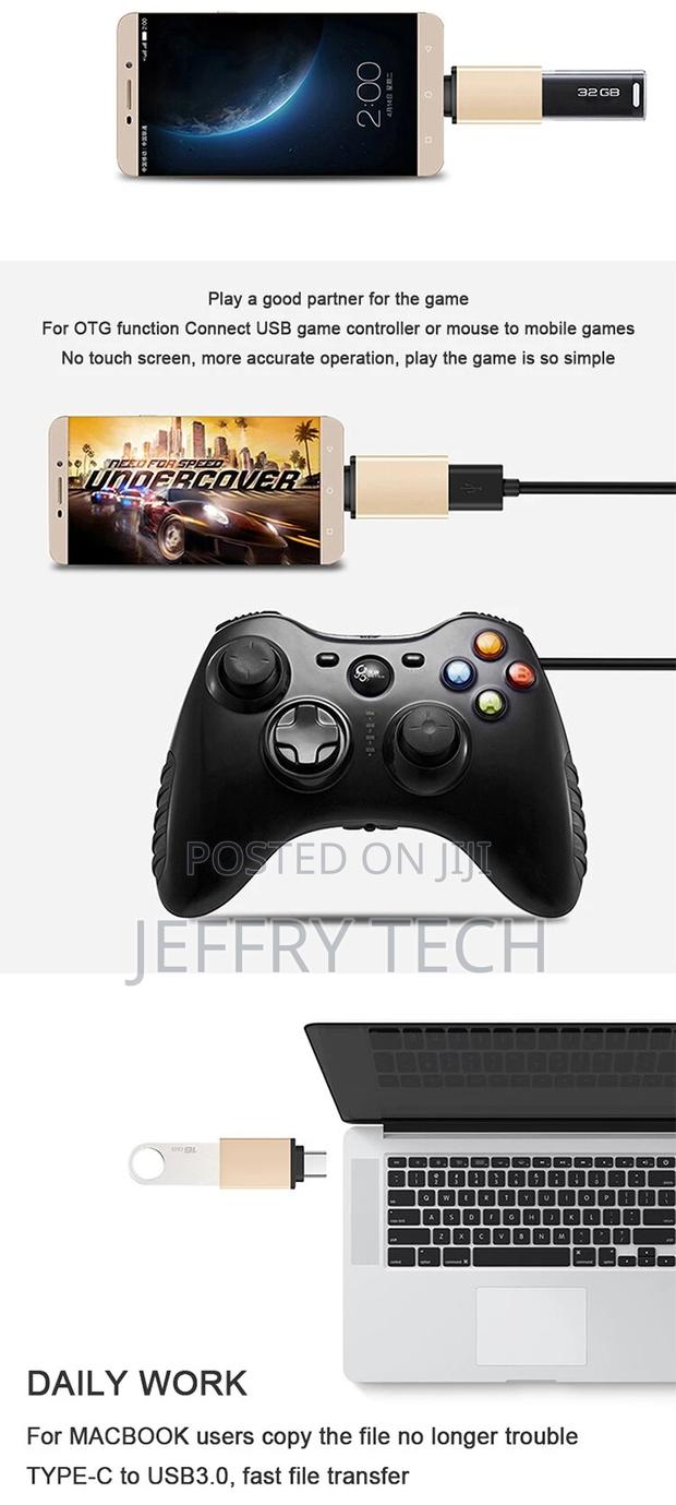 USB 3.1 Type C Right Angle Male to USB 3.0 Cable Adapter Con - thumbnail 2