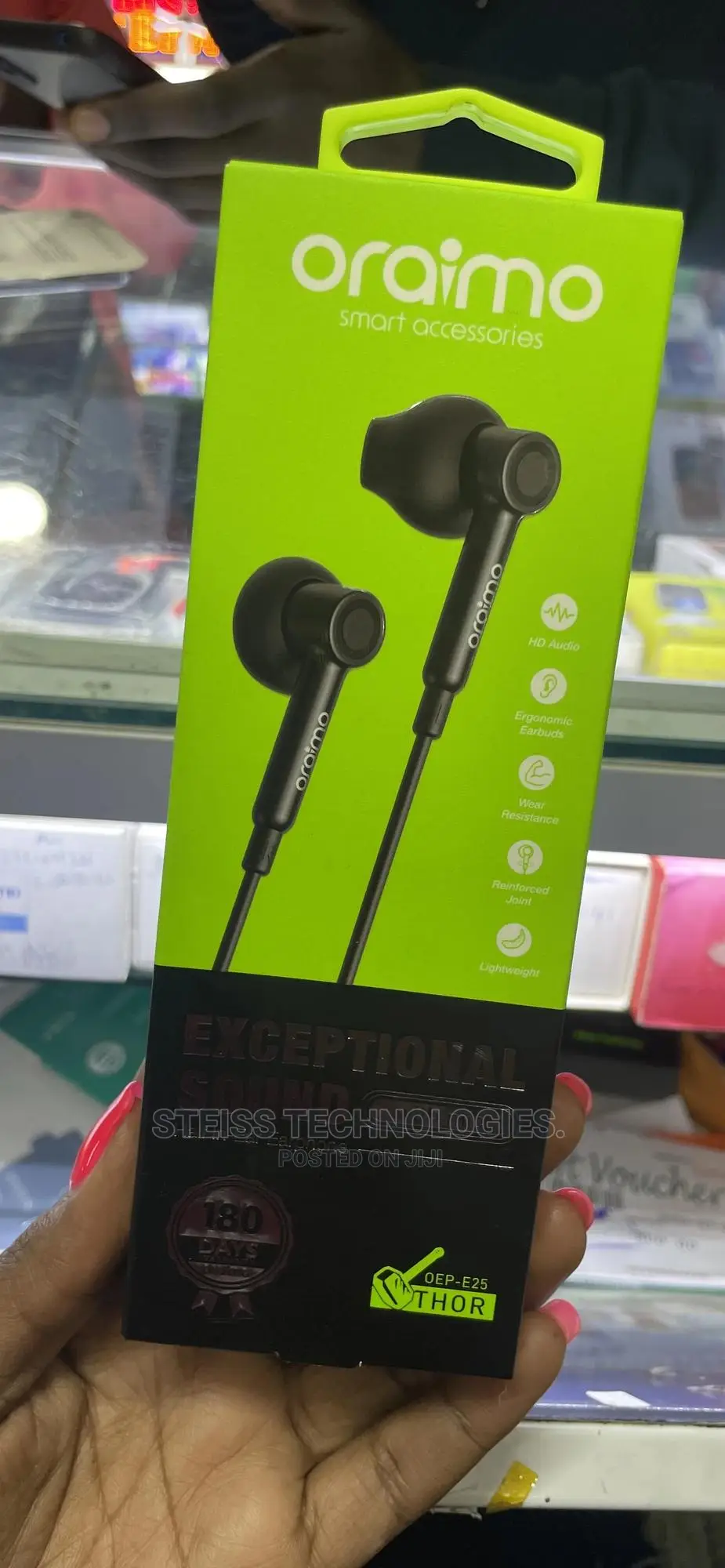Oraimo Half in Ear Earphones
