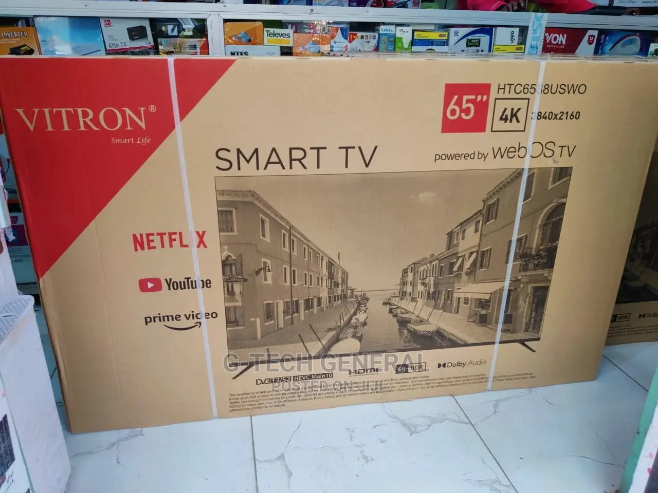 Vitron 65 Inch Webos Frameless Uhd Tv, Youtube, Netflix
