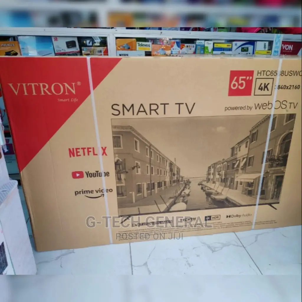 Vitron 65" Smart Android, , Youtube,Netflix,Frameless