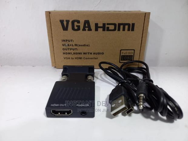 Male VGA in Female HDMI 1080p Adapter Converter With Audio