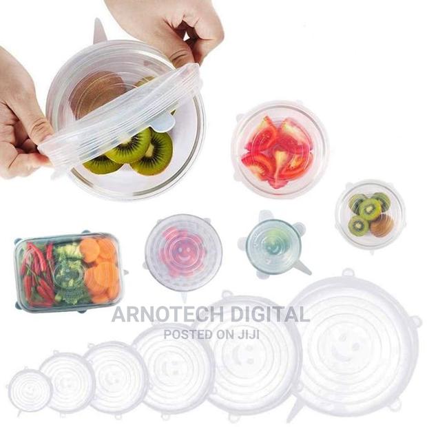 6 Pcs Silicone Food Covers - thumbnail 2