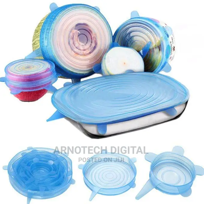 6 Pcs Silicone Food Covers