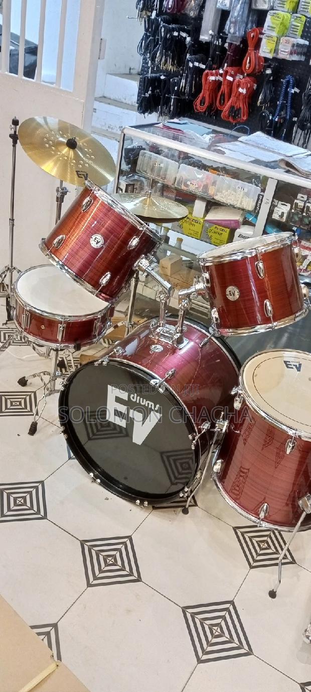 EV 5-Piece Complete Drum Set With Cymbals - main view