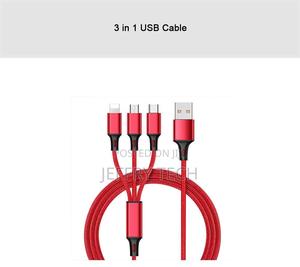 3 in 1 USB Cable Fast Charging Cable USB Type C Cable for Ip - thumbnail 2
