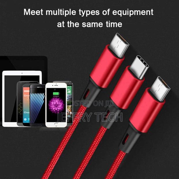 3 in 1 USB Cable Fast Charging Cable USB Type C Cable for Ip - thumbnail 3