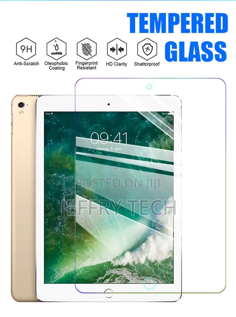 Tempered Glass for iPad Pro 12.9 2017 2015 Screen Protector