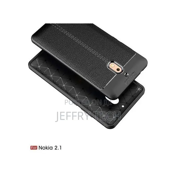 Nokia 2.1 Silicone Case Phone Back Cover - Black.