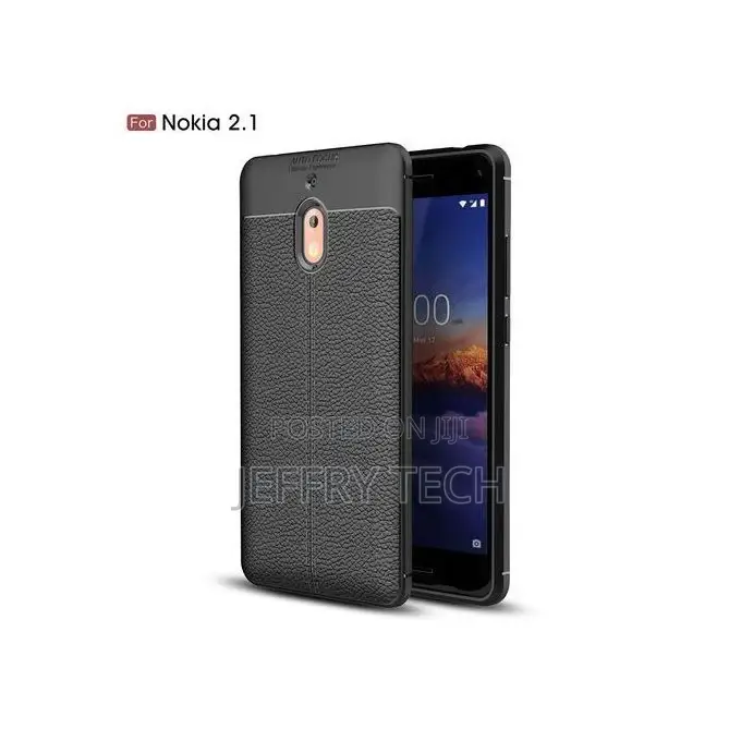 Nokia 2.1 Silicone Case Phone Back Cover - Black.