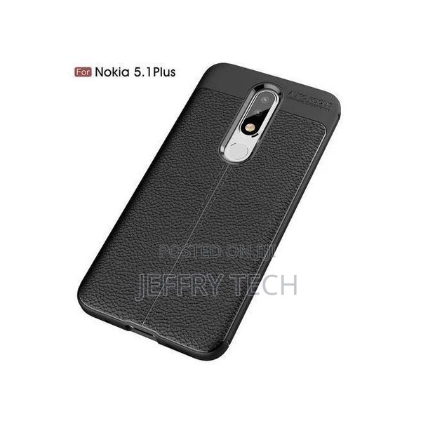 Nokia 5.1 Plus/X5 Silicone Case Back Cover - Black