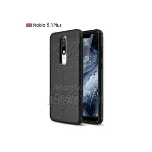 Nokia 5.1 Plus/X5 Silicone Case Back Cover - Black