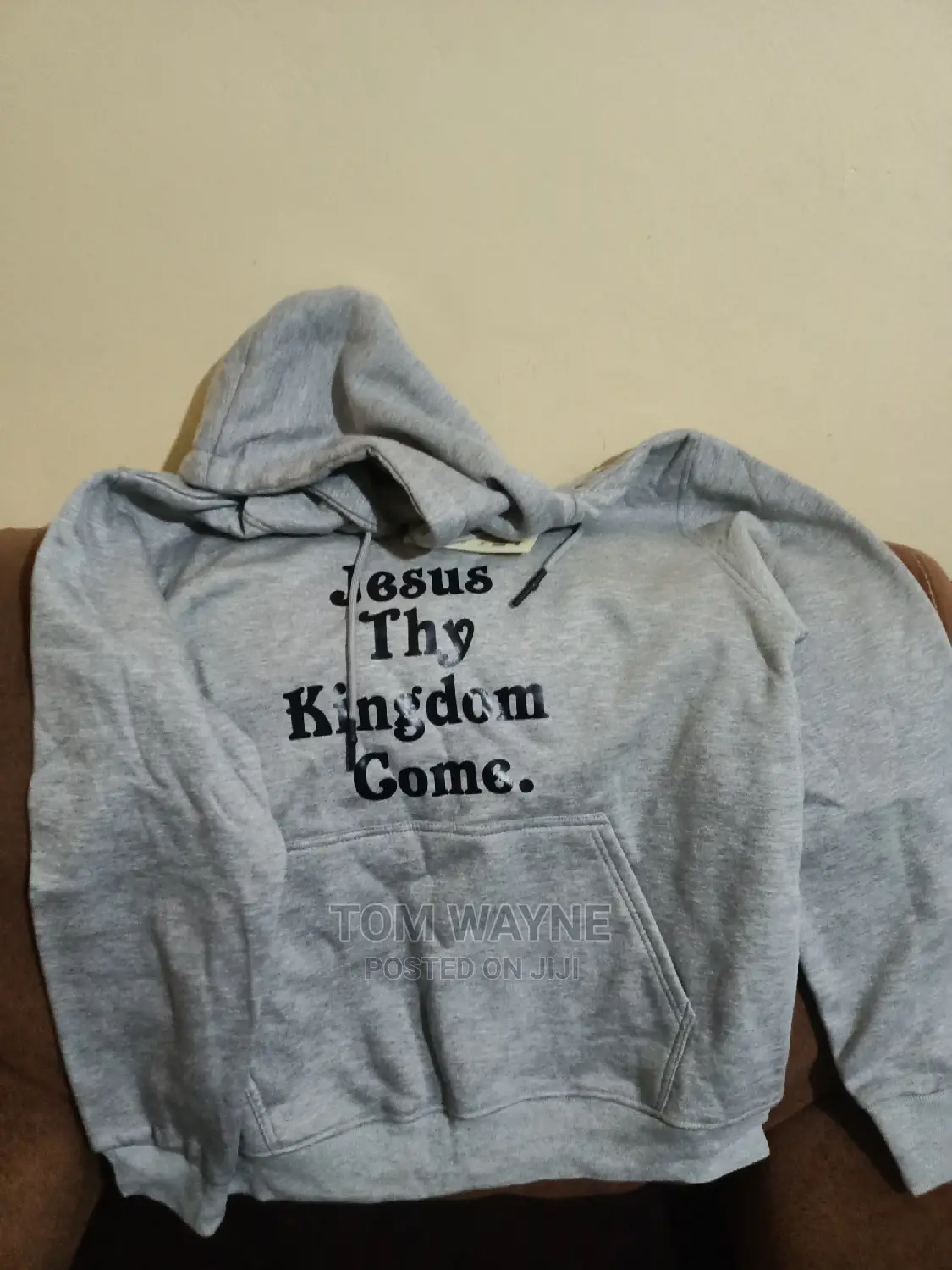 Grey Jumper Grey Hoodie Printed With Your Name