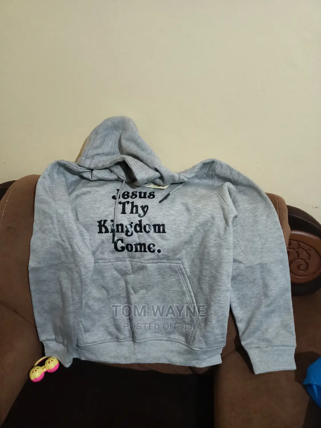 Grey Jumper Grey Hoodie Printed With Your Name