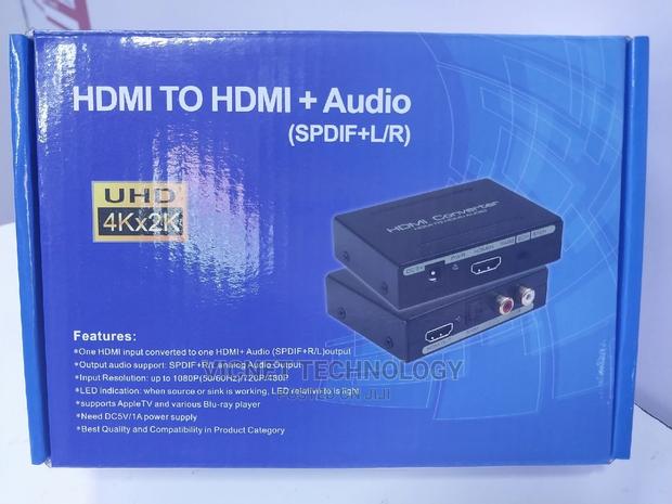 4K HDMI Audio Extractor With HDMI + Analog Audio(Spdif+L/R) - main view