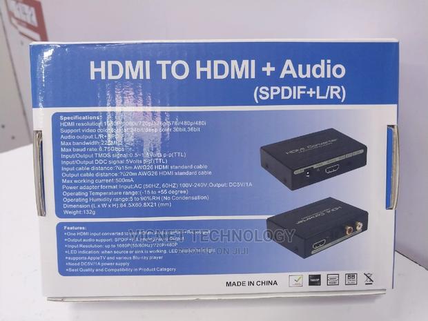 4K HDMI Audio Extractor With HDMI + Analog Audio(Spdif+L/R) - thumbnail 3