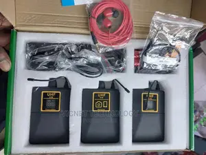 Dual Channel Uhf Wireless Lapel Lavalier Microphone