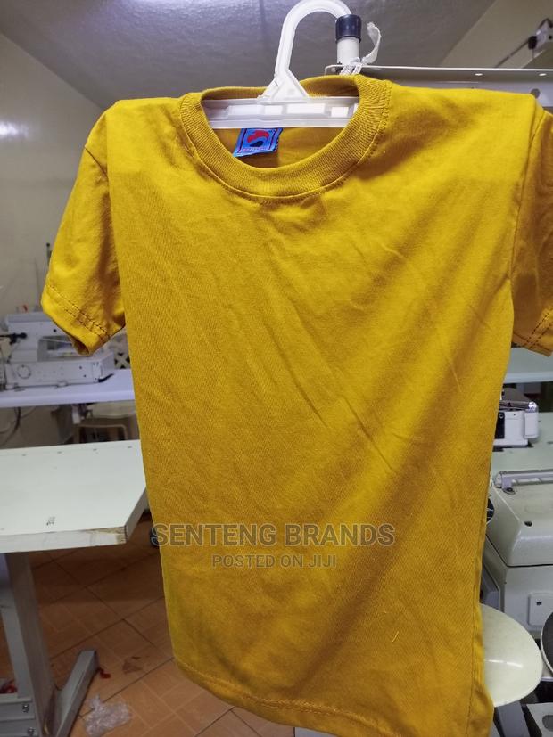 Plain Mustered Gold T-Shirts - main view