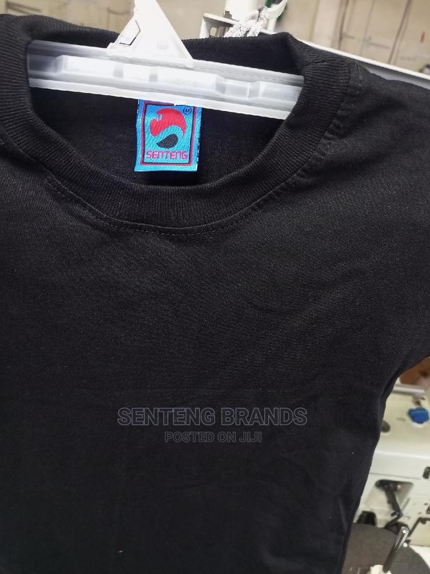 Kids 100 % Cotton Black Plain Tshirts