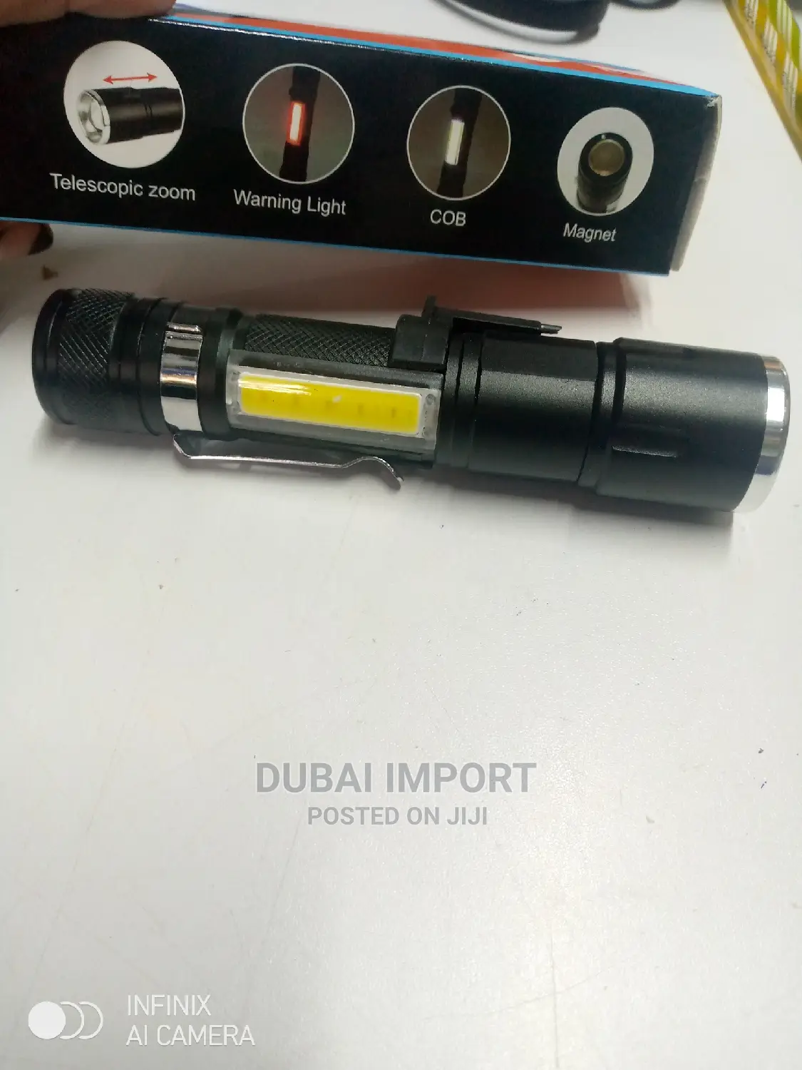 Rechargeable LED Flashlight Zooming Torch
