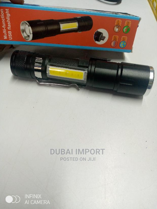Rechargeable LED Flashlight Zooming Torch - thumbnail 3